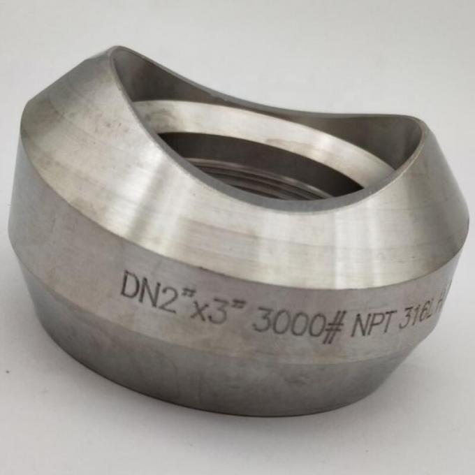 ASTM A105/A350 1" 3000LB LF2 고압 스레드 파이프 피팅 0