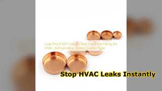 K65 구리 엔드 캡 누출 방지 HVAC 파이프 피팅