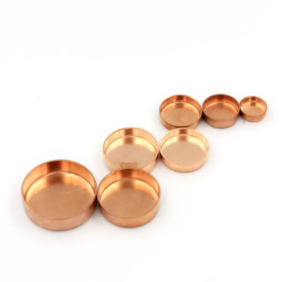 Custom Size Welding End Caps Copper Pipe Fittings for Various Copper Tubes