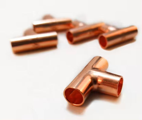 ANSI JIS DIN Standard Copper Nickel Equal Tee, Durable Water Pipe Fitting with Customized Logo