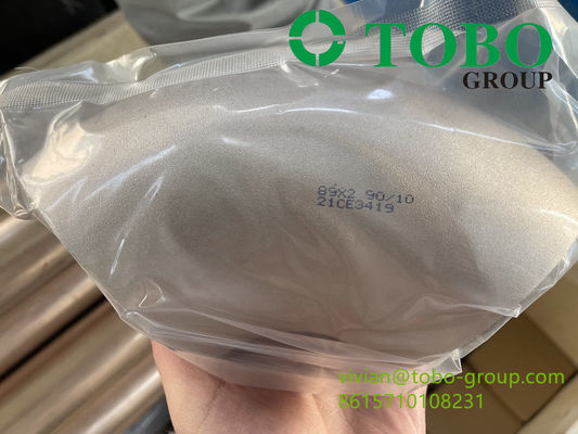 ASTM B16.9 C70600 CuNi 9010 LR 45/90 Deg Butt Welding (BW) Copper Nickel Elbow