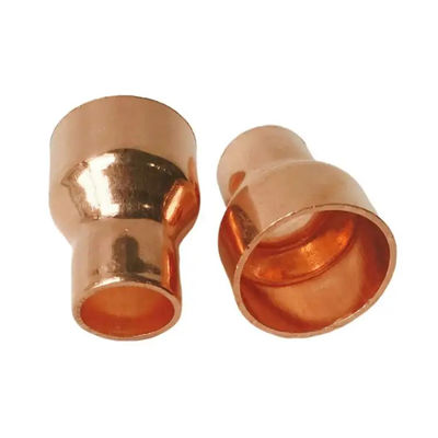 Quick-Connect Brass Reducer Coupling, No-Solder Compression Fitting for Copper Pipe