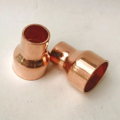Brass Compression Reducing Coupling Copper Pipe Fittings, No-Solder Quick Install for Plumbing Systems