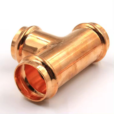 C70600 Copper Nickel Equal Tee Threaded Connection DN20 Corrosion Resistant Pipe Fitting
