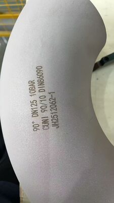 견고한 구리 니켈 팔꿈치 석유 가스 화학 처리 및 해양 산업의 고압 환경에 적합한