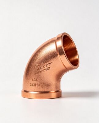 C70600 Copper Nickel Butt Weld Elbow with Polished Surface for Marine Pipe Fitting