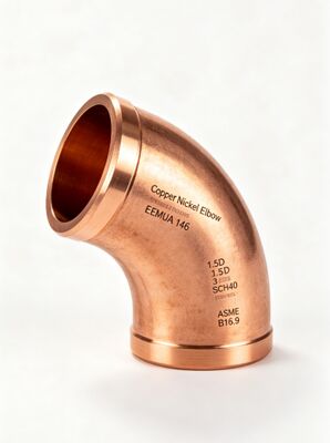 Customized Corrosion Resistant High Pressure Copper Nickel Elbow CuNi C70600 Pipe Bend