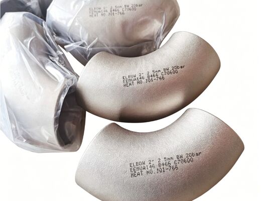 구리 니켈 엘보, ASTM B466, UNS C70600, 1.5D 반지름