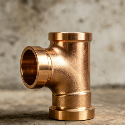 DN20 CuNi C70600 Equal Tee Threaded Anti-Corrosion Pipe Connector Fitting