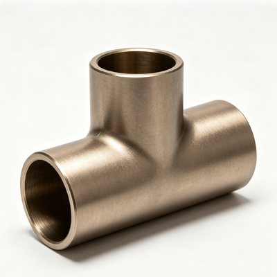 DN20 Threaded Copper Nickel Equal Tee Anti-Corrosion Cupro Nickel Equal Tee for Industrial Water Pipe